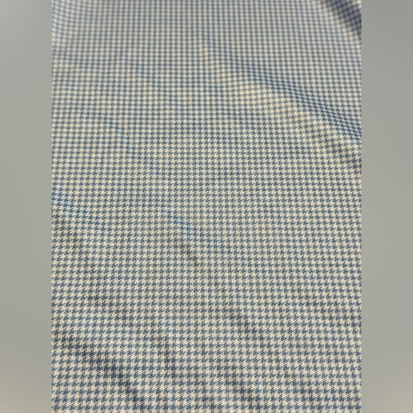 Collars and Co Dress Collar Golf Polo Shirt Size Small Blue Houndstooth - Picture 4 of 7